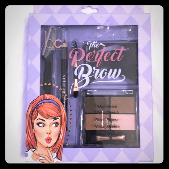 Beauty Concepts Makeup Bc Perfect Brow Kit Stencils Eye Brown